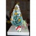 Елочка настольная зеленая c подсветкой