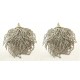 Комплект из двух серебристых украшений 